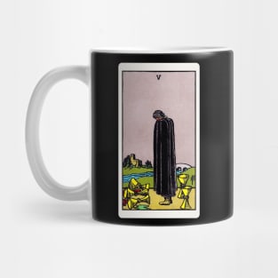 Card #40 - Five Of Cups - Rider Waite Smith Tarot Mug